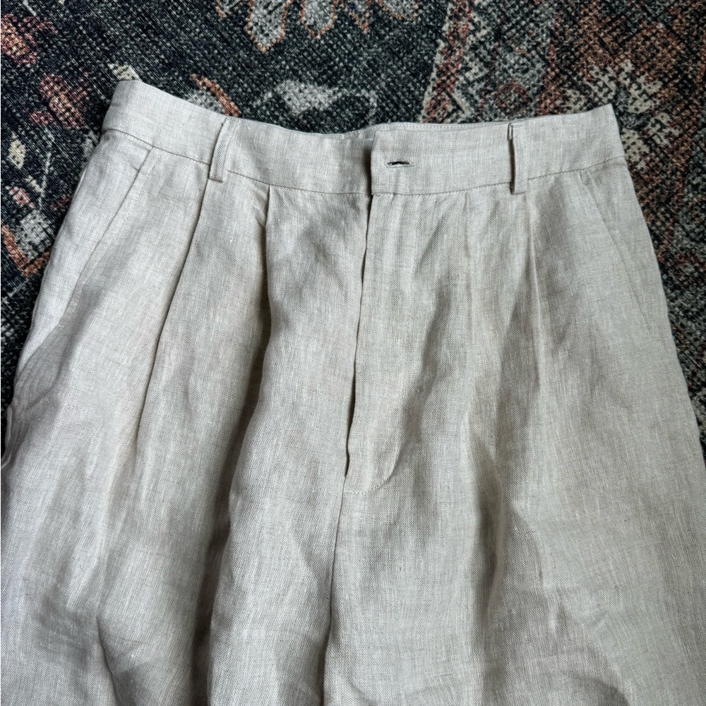 Reformation Cream Wide Leg Pants - Picture 3 of 4